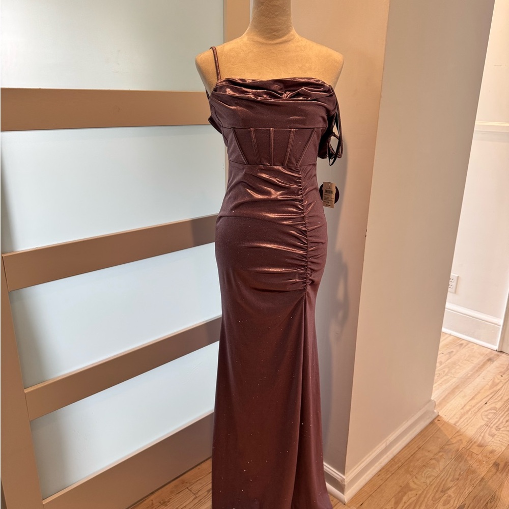 Windsor Shimmering Purple Maxi Dress